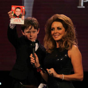 Jack with Carol Vorderman at the Pride of Britain Awards 2012