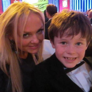 Emma Bunton (Baby Spice) Spice Girl with Jack at the Pride of Britain Awards 2012